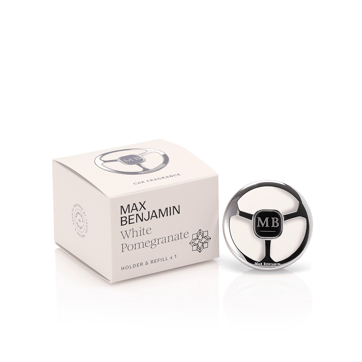 Max Benjamin - White Pomegranate - Car Fragrance Dispenser