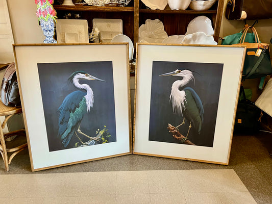 Birds of a Feather Framed Heron Wall Art (2 Styles)