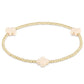 Signature Cross Gold Pattern 2mm Bead Bracelet