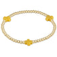 Signature Cross Gold Pattern 3mm Bead Bracelet