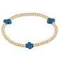 Signature Cross Gold Pattern 3mm Bead Bracelet