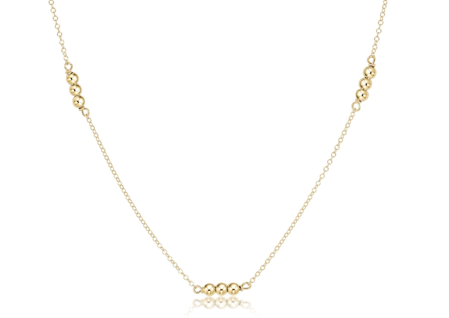 Choker Joy Simplicity Chain 17" Gold - Gold 3mm