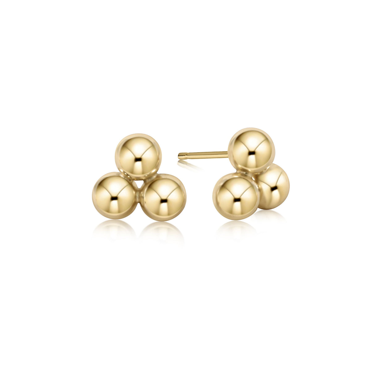 Classic Cluster Stud - 6mm Gold Earrings