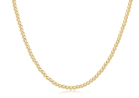 Choker 15" Classic Gold 3mm Bead