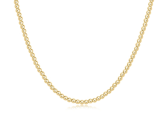 Choker Classic Gold 5mm Bead -17"