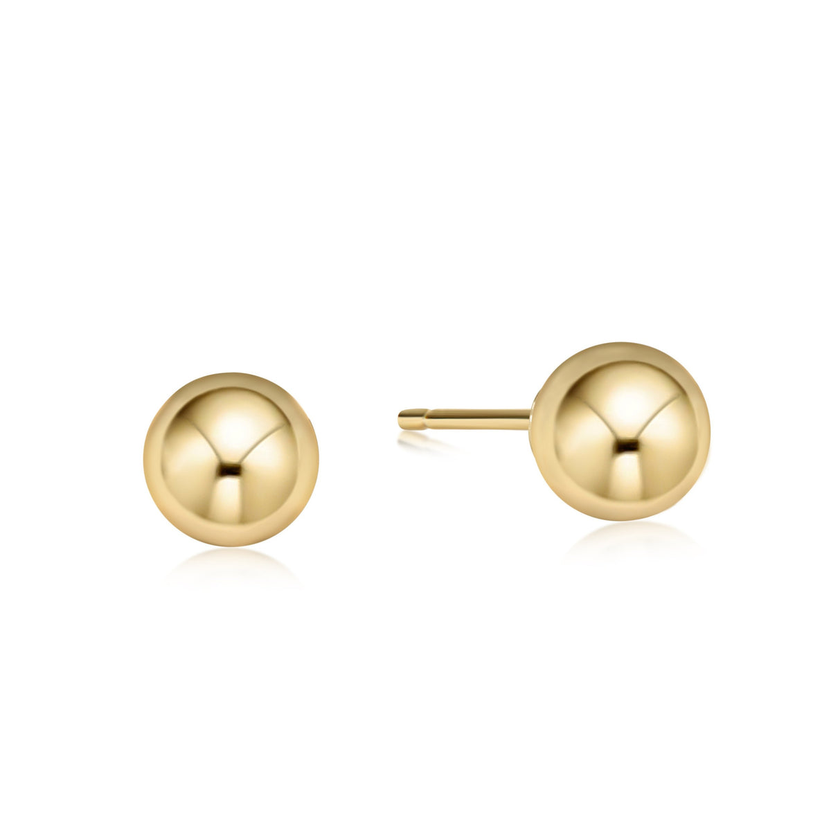 Classic 8mm Ball Stud - Gold Earrings