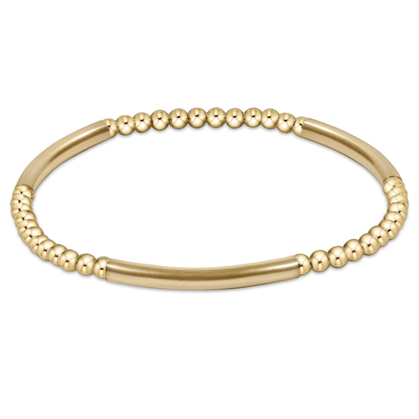 Bliss Bar Pattern Gold 3mm Bracelet