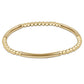 Bliss Bar Pattern Gold 3mm Bracelet