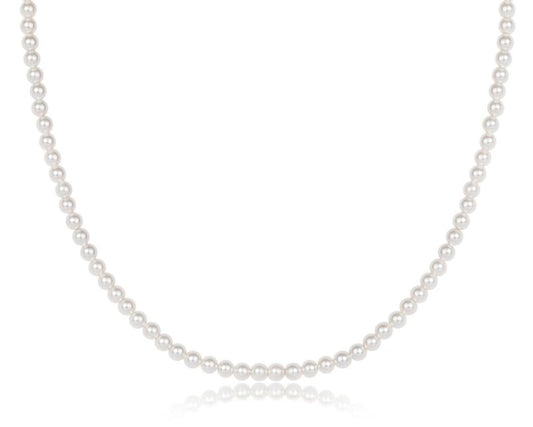 Choker Classic Pearl 3mm Bead 17"