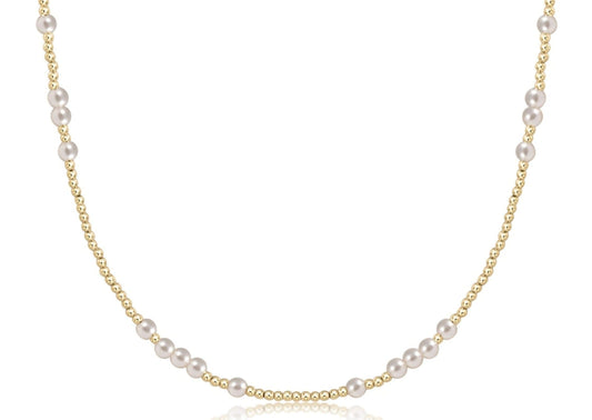 Choker Hope Unwritten -4mm Pearl 17" Necklace