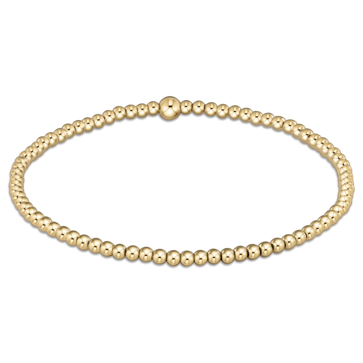 Classic Gold 2.5mm Bead Bracelet - Extends