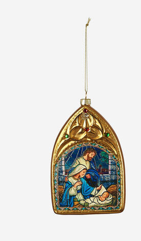 Stained Glass Window Ornament (2 Styles)