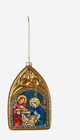 Stained Glass Window Ornament (2 Styles)