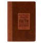 Stand Firm Two-Tone Brown Faux Leather Classic Journal - 1 Corinthians 16:13