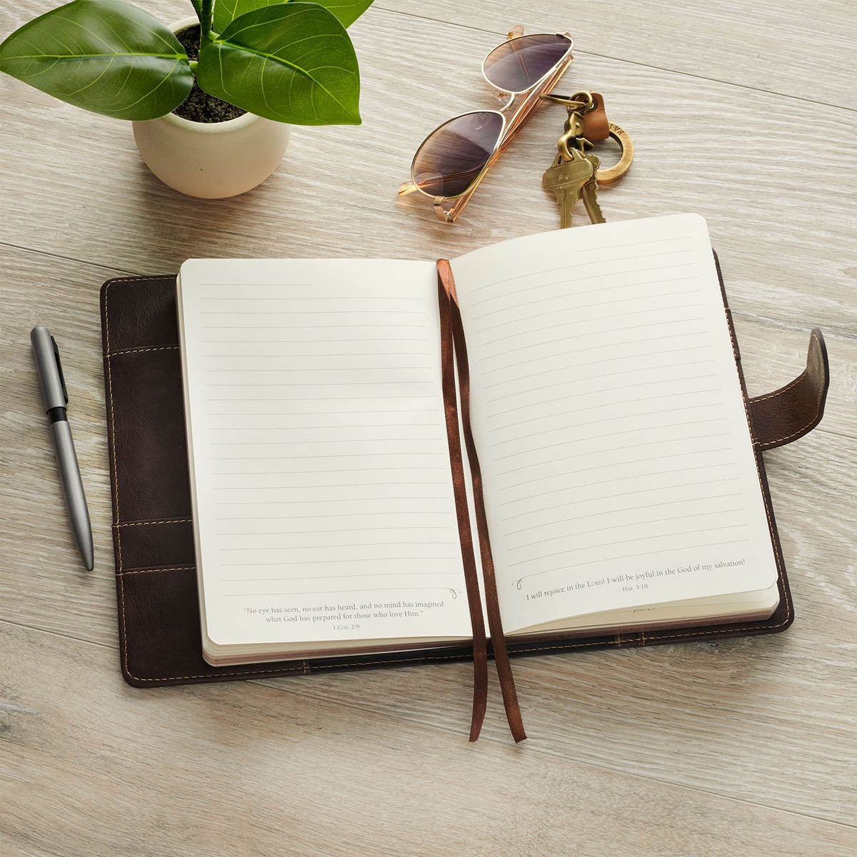 Man of God Espresso Brown Faux Leather Journal Cover w/Magnetic Closure