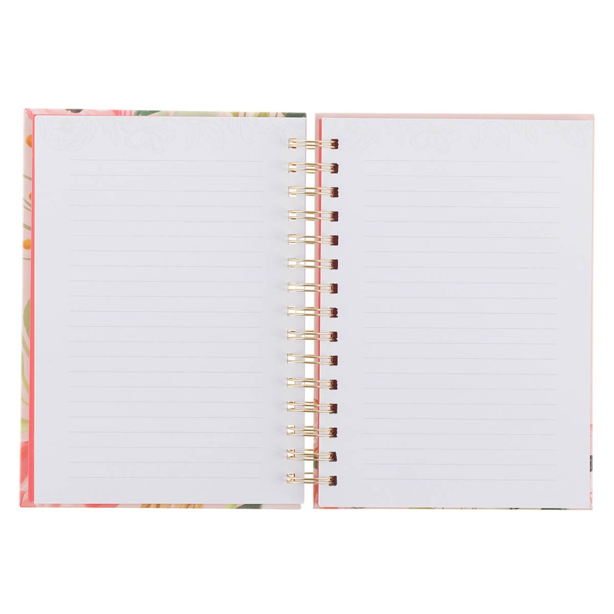 Even So It Is Well With My Soul Pink Floral Spiral Journal