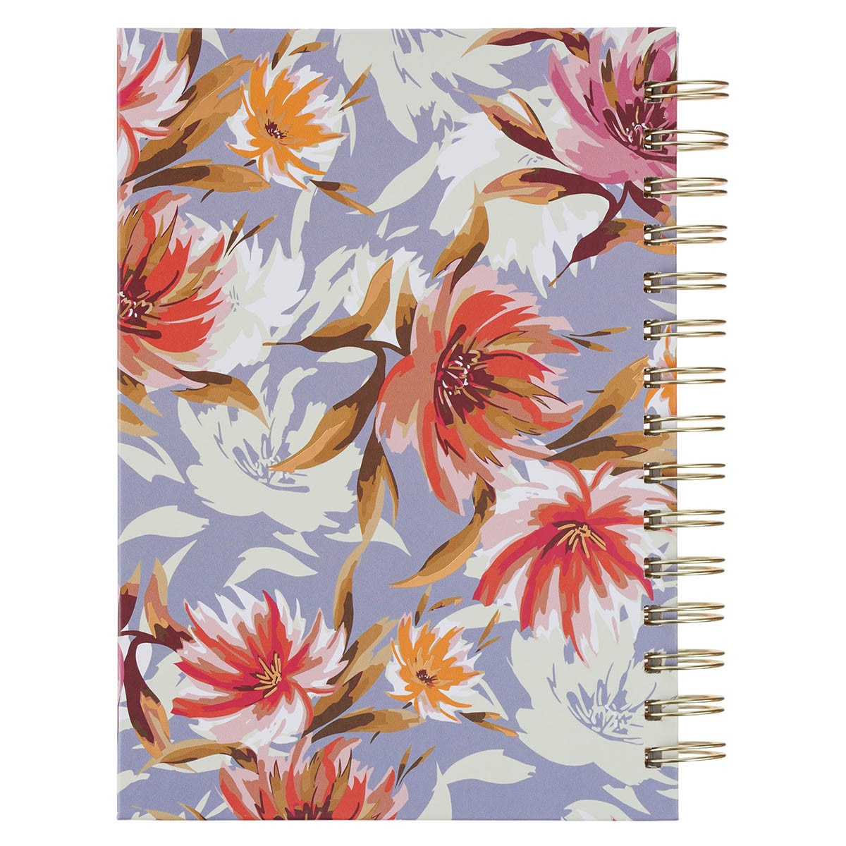 Bless You and Keep You Blue Floral Spiral Journal - Numbers 6:24