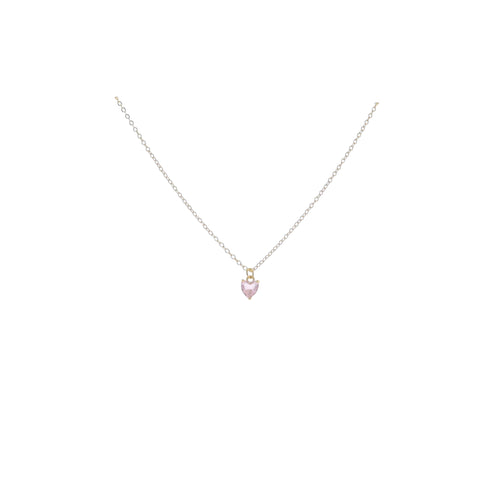 Kids Golden Birthday Heart Necklace