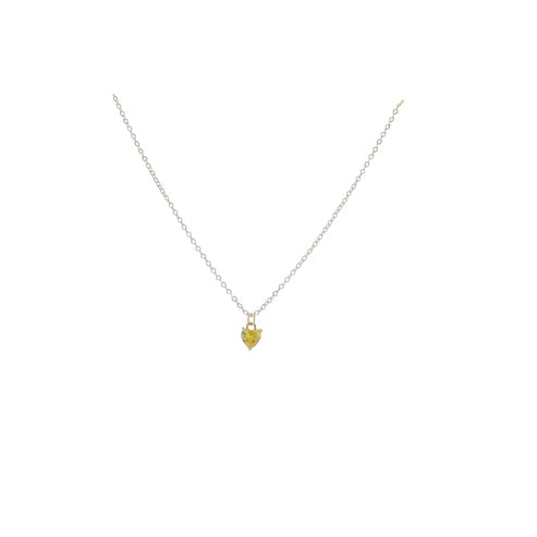 Kids Golden Birthday Heart Necklace
