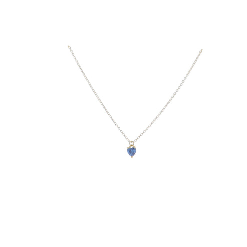 Kids Golden Birthday Heart Necklace