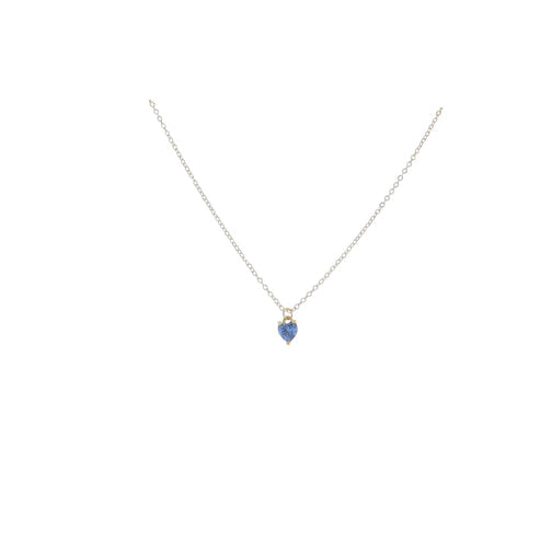 Kids Golden Birthday Heart Necklace