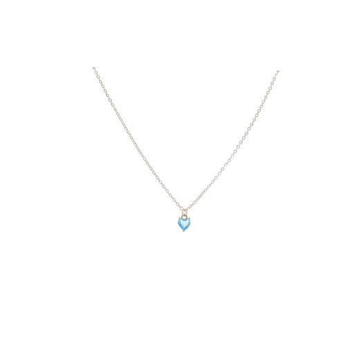 Kids Golden Birthday Heart Necklace
