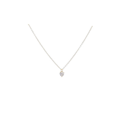 Kids Golden Birthday Heart Necklace