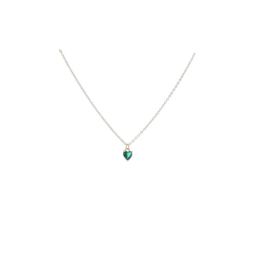 Kids Golden Birthday Heart Necklace