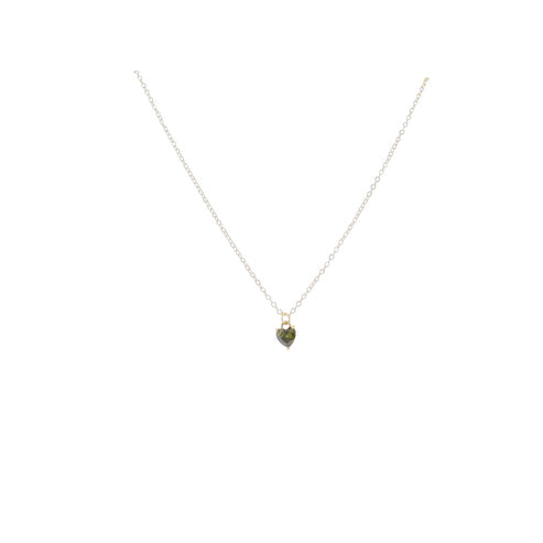 Kids Golden Birthday Heart Necklace