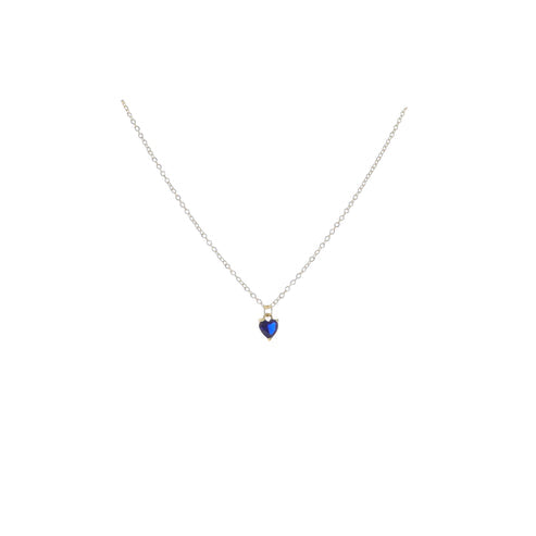 Kids Golden Birthday Heart Necklace