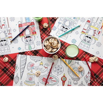 Christmas Coloring Placemat (Pad of 24 Sheets)