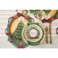 Die-Cut O Christmas Wreath Placemat (12 Sheets)