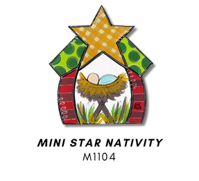 Star Nativity Mini Door Hanger Charm