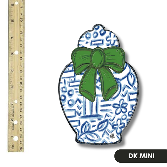 Chinoiserie Jar Mini Door Hanger Charm