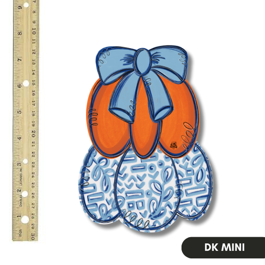 Stack Pumpkin Mini Door Hanger Charm