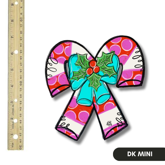 Candy Cane Mini Door Hanger Charm