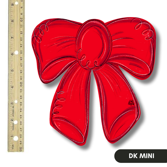 Red Bow Mini Door Hanger Charm