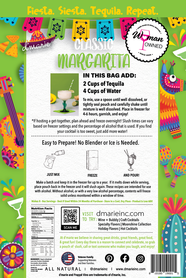 Classic Margarita - Ready - To - Freeze Cocktail