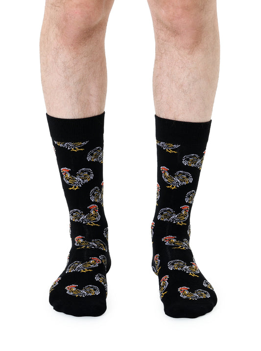 Rooster Men's Bamboo Crew Socks
