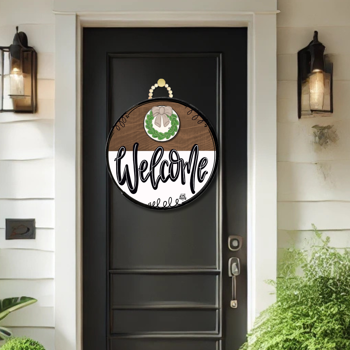 DK Classic Stain Welcome Door Hanger - Thumbnail 3