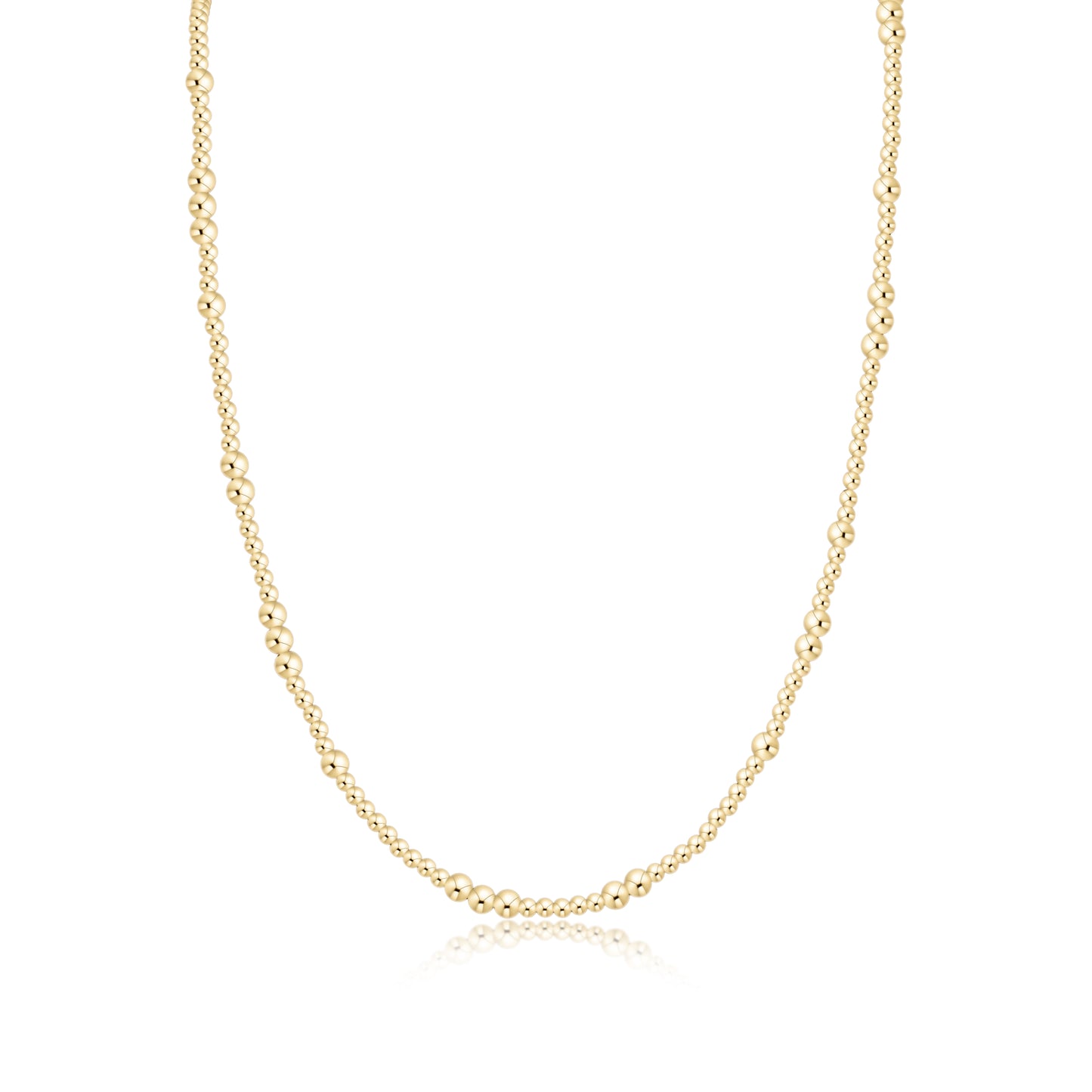 Choker Beaded 15" - Hope Unwritten Gold 3mm