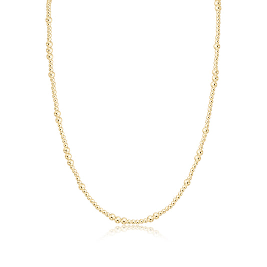 Choker Beaded 15" - Hope Unwritten Gold 3mm