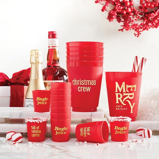 Red Gold Foil Frost Cup- 2 Styles