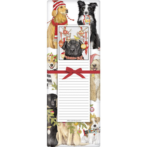 Winter Dogs Notepad Set