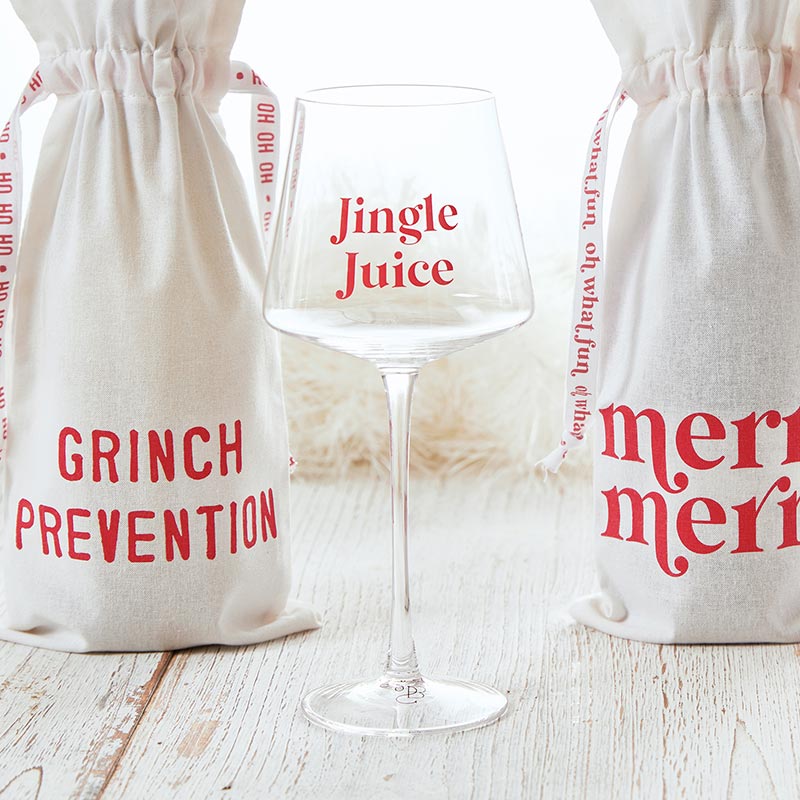 Wine Glass- Jingle Juice