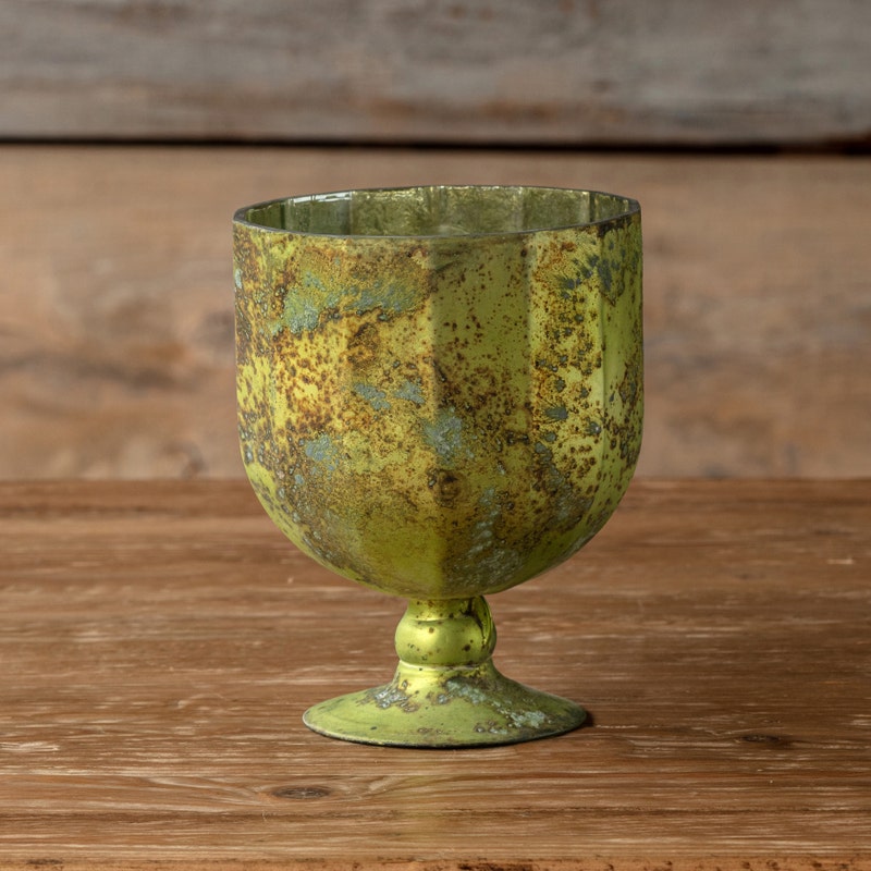 Antique Olive Chalice Small