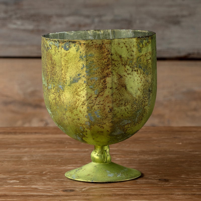 Antique Olive Chalice Large