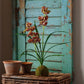 Brown- Green Cymbidium in Moss Ball
