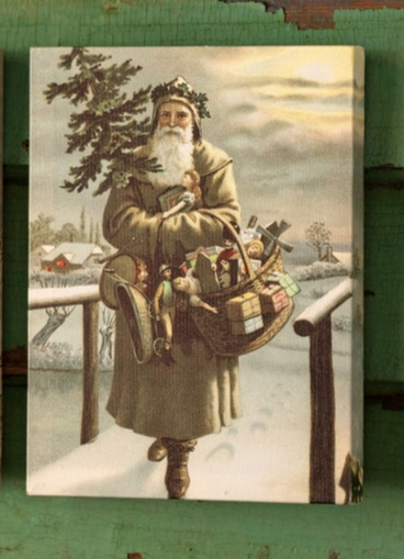 Vintage Santa Canvas Prints (4 Styles)