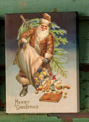 Vintage Santa Canvas Prints (4 Styles)